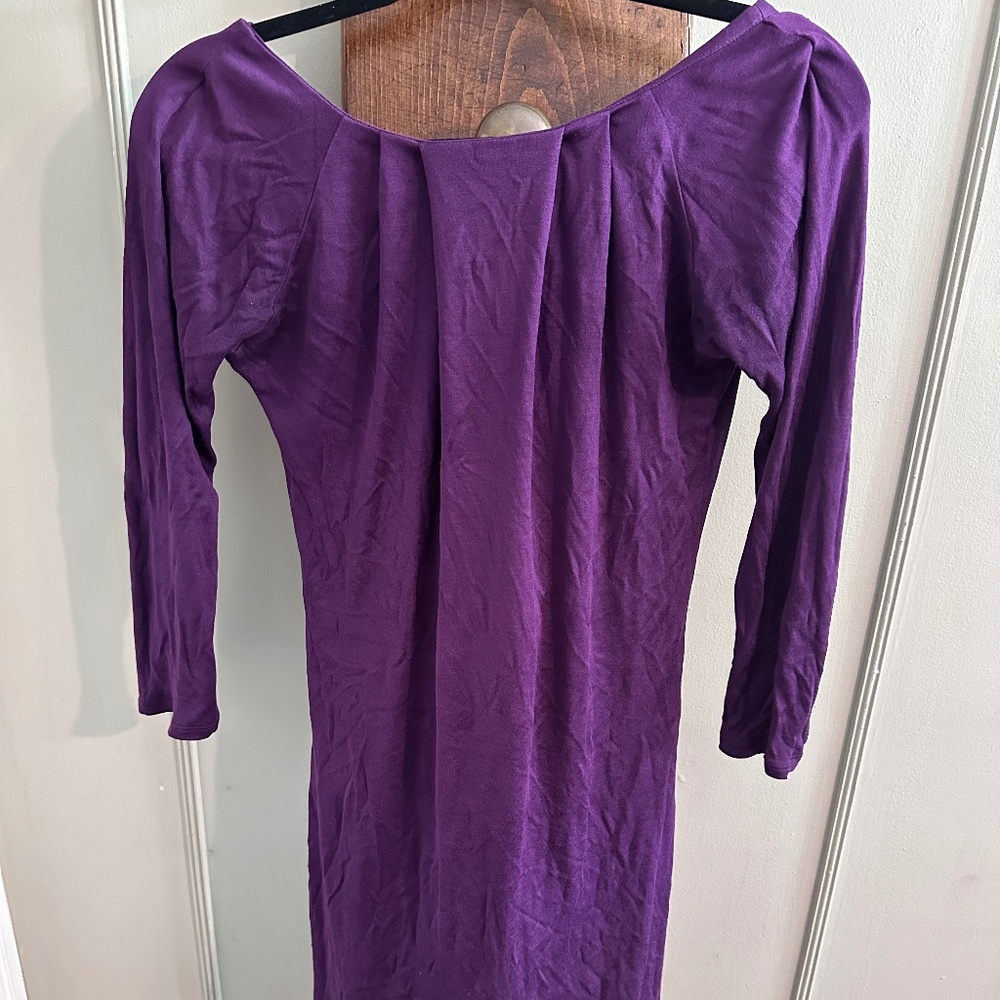 TED BAKER Sheath Dress Plum Eggplant Purple Women's Size 2